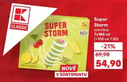 Kaufland Super Storm zmrzlina 7x100 ml nabídka
