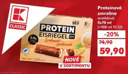 Kaufland Proteinová zmrzlina arašídová 5x70 ml nabídka