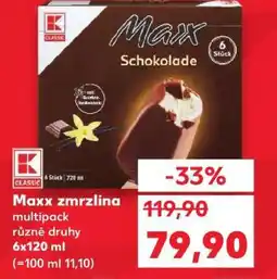 Kaufland Maxx zmrzlina nabídka