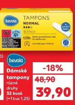 Kaufland Dámské tampony nabídka