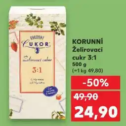 Kaufland KORUNNÍ Želírovací cukr 3:1 nabídka