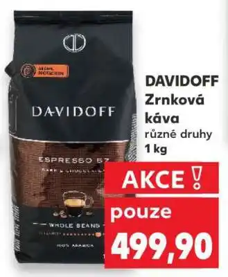 Kaufland Davidoff zrnková káva nabídka