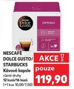 Kaufland NESCAFÉ DOLCE GUSTO/STARBUCKS Kávové kapsle nabídka