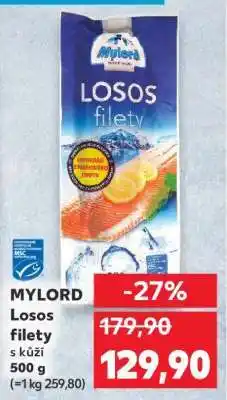 Kaufland Mylord Losos filety s kůží 500 g nabídka