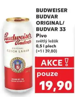 Kaufland Budweiser Budvar Original Budvar 33 nabídka