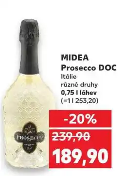 Kaufland MIDEA Prosecco DOC nabídka