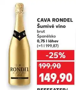 Kaufland CAVA RONDEL nabídka