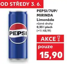 Kaufland Pepsi, 7Up, Mirinda nabídka