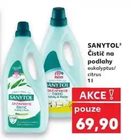 Kaufland SANYTOL Čistič na podlahy eukalyptus/citrus 1l nabídka