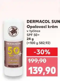 Kaufland DERMACOL SUN Opalovací krém v tyčince SPF 50+ nabídka