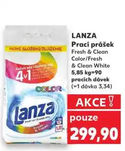 Kaufland LANZA Prací prášek Fresh & Clean Color/Fresh & Clean White nabídka