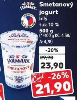 Kaufland Smetanový jogurt bílý nabídka
