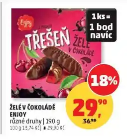 Penny Market ŽELÉ V ČOKOLÁDĚ ENJOY nabídka