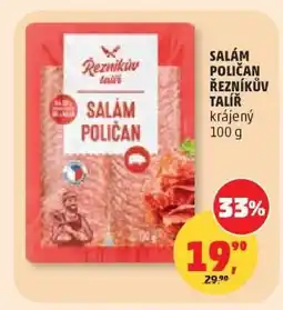 Penny Market SALÁM POLIČAN ŘEZNÍKŮV TALÍŘ krájený 100 g nabídka