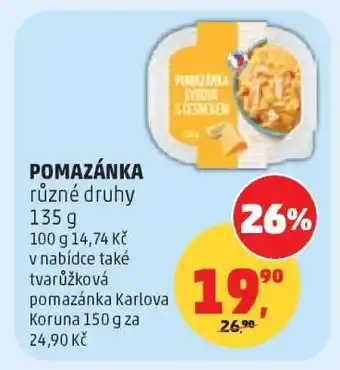 Penny Market POMAZÁNKA různé druhy nabídka
