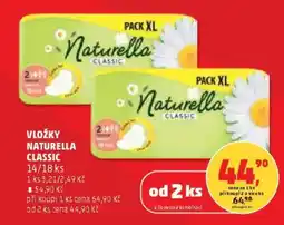 Penny Market VLOŽKY NATURELLA CLASSIC 14/18 ks nabídka
