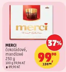 Penny Market MERCI čokoládové, mandlové nabídka