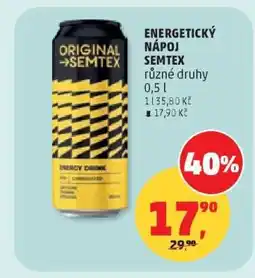 Penny Market ENERGETICKÝ NÁPOJ SEMTEX nabídka