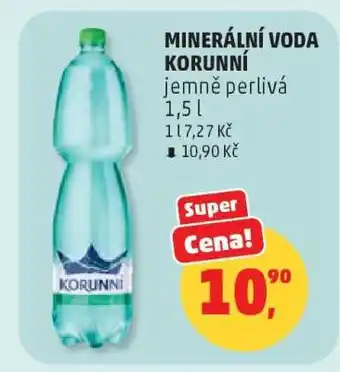Penny Market MINERÁLNÍ VODA KORUNNÍ jemně perlivá 1,5 l nabídka