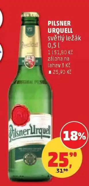 Penny Market Pilsner Urquell světlý ležák 0,5 l nabídka