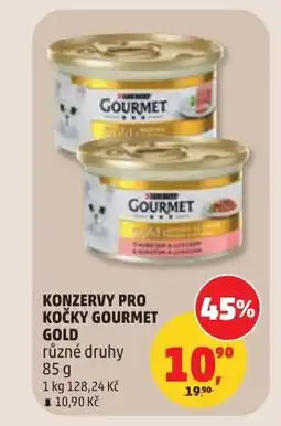 Penny Market Konzervy pro kočky gourmet gold nabídka