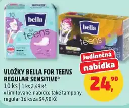 Penny Market Vložky bella for teens regular sensitive nabídka