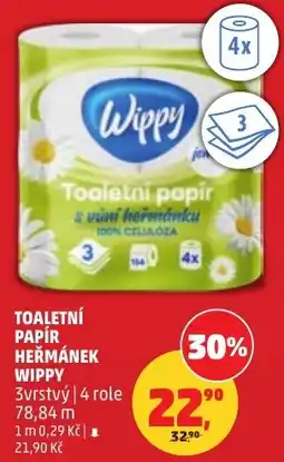 Penny Market Toaletní papír heřmánek wippy nabídka