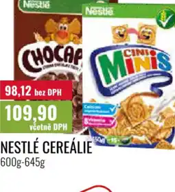 Ratio Nestlé cereálie nabídka