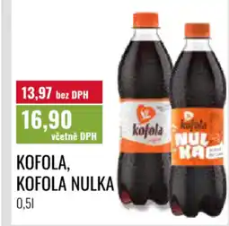 Ratio Kofola, kofola nulka nabídka