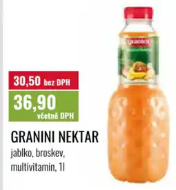 Ratio Granini nektar nabídka