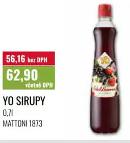 Ratio Yo sirupy nabídka