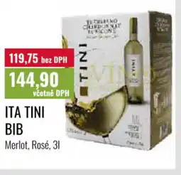 Ratio ITA TINI BIB Merlot, Rosé nabídka