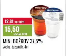 Ratio MINI BOŽKOV 37,5% vodka, tuzemák nabídka