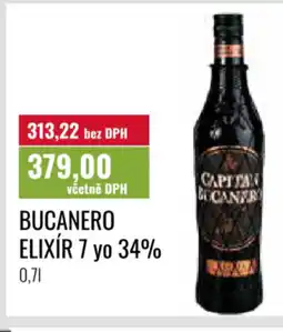 Ratio BUCANERO ELIXÍR 7 yo 34% nabídka