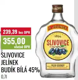 Ratio SLIVOVICE jelínek budík bílá 45% nabídka