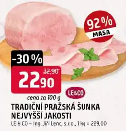 Trefa Tradiční pražská šunka nejvyšší jakosti nabídka