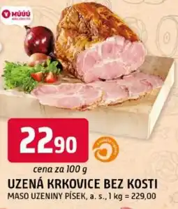Trefa Uzená krkovice bez kosti maso uzeniny písek, a. s. nabídka