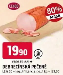 Trefa Debrecínská pečeně LE & CO - Ing. Jiří Lenc, s.r.o. nabídka
