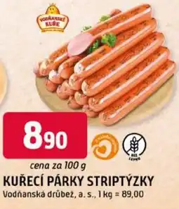 Trefa Kuřecí párky striptýzky vodňanská drůbež, a. s. nabídka
