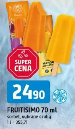 Trefa Fruitisimo sorbet nabídka