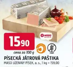 Trefa Písecká játrová paštika maso uzeniny písek, a. s. nabídka