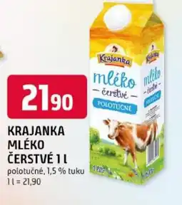 Trefa Krajanka mléko čerstvé nabídka