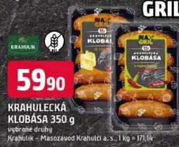 Trefa Krahulecká klobása nabídka