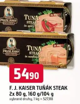 Trefa F. J. kaiser tuňák steak nabídka