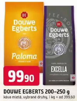 Trefa Douwe egberts káva mletá nabídka