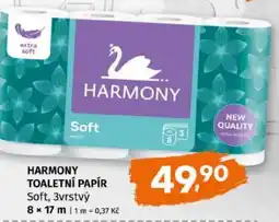 Trefa HARMONY toaletní papír Soft, 3vrstvý nabídka