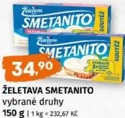 Trefa ŽELETAVA SMETANITO vybrané druhy nabídka