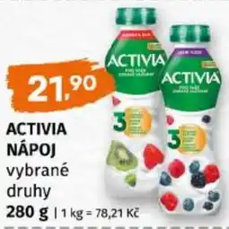 Trefa ACTIVIA NÁPOJ vybrané druhy nabídka