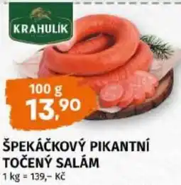 Trefa Špekáčkový pikantní točený salám nabídka