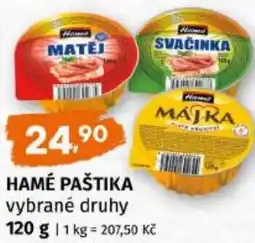 Trefa HAMÉ Paštika nabídka